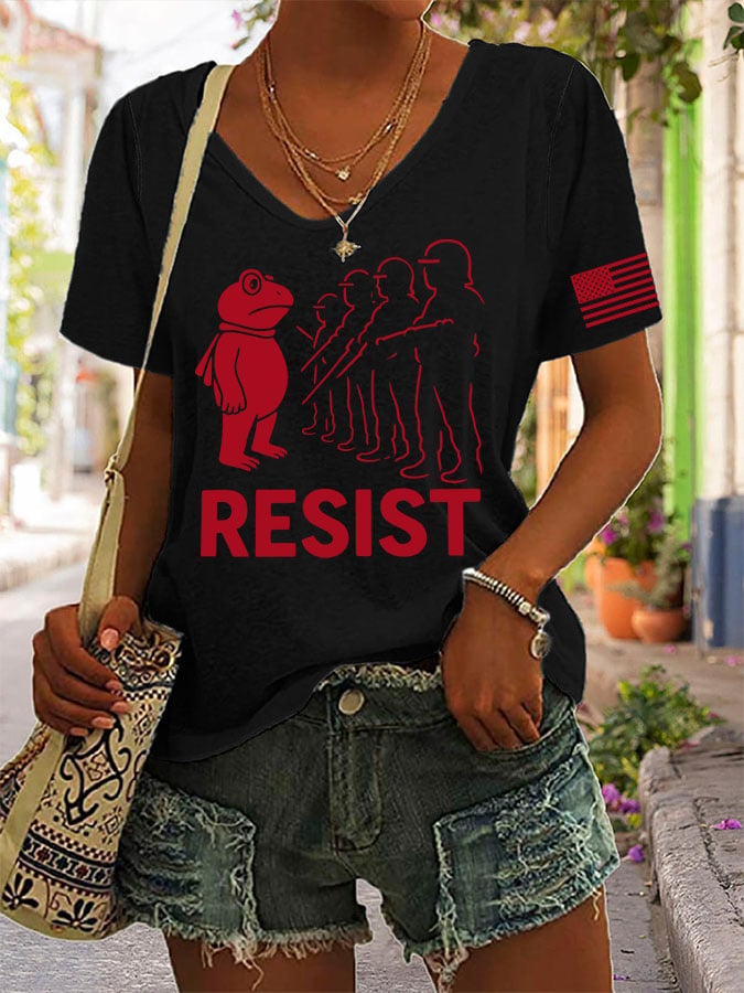 Women's casual Portland Frog T-shirt
