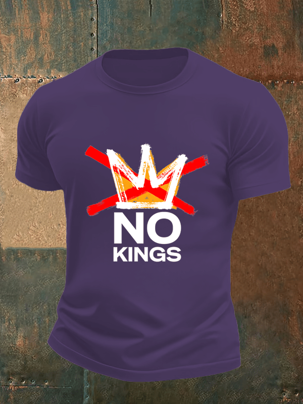 Men's no kings in America print T-Shirt