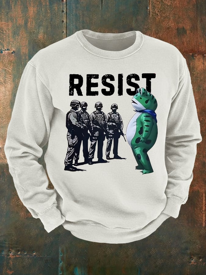 Men's Portland Frog Resist print Casual Sweatshirt