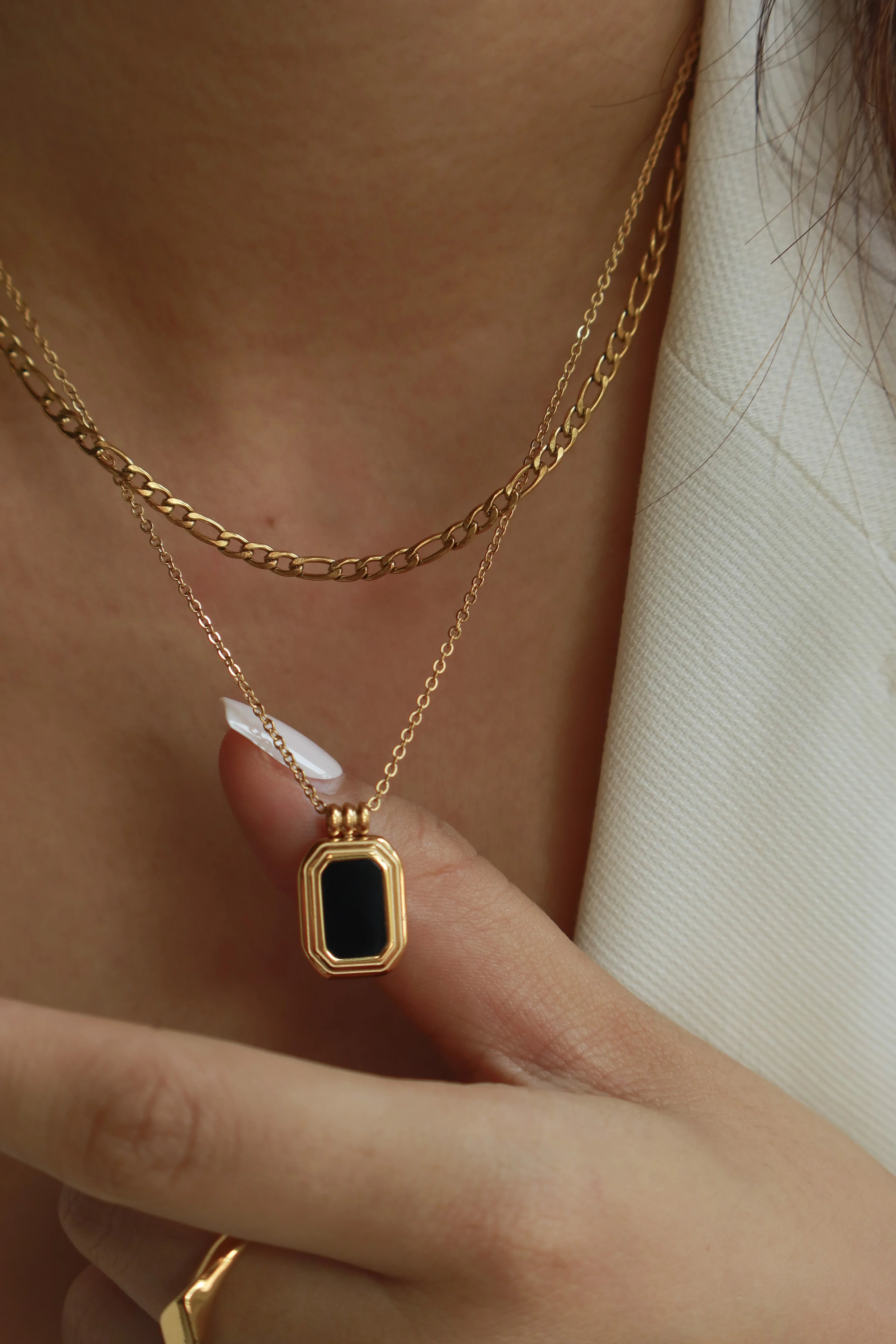Midnight Double Layered Necklace