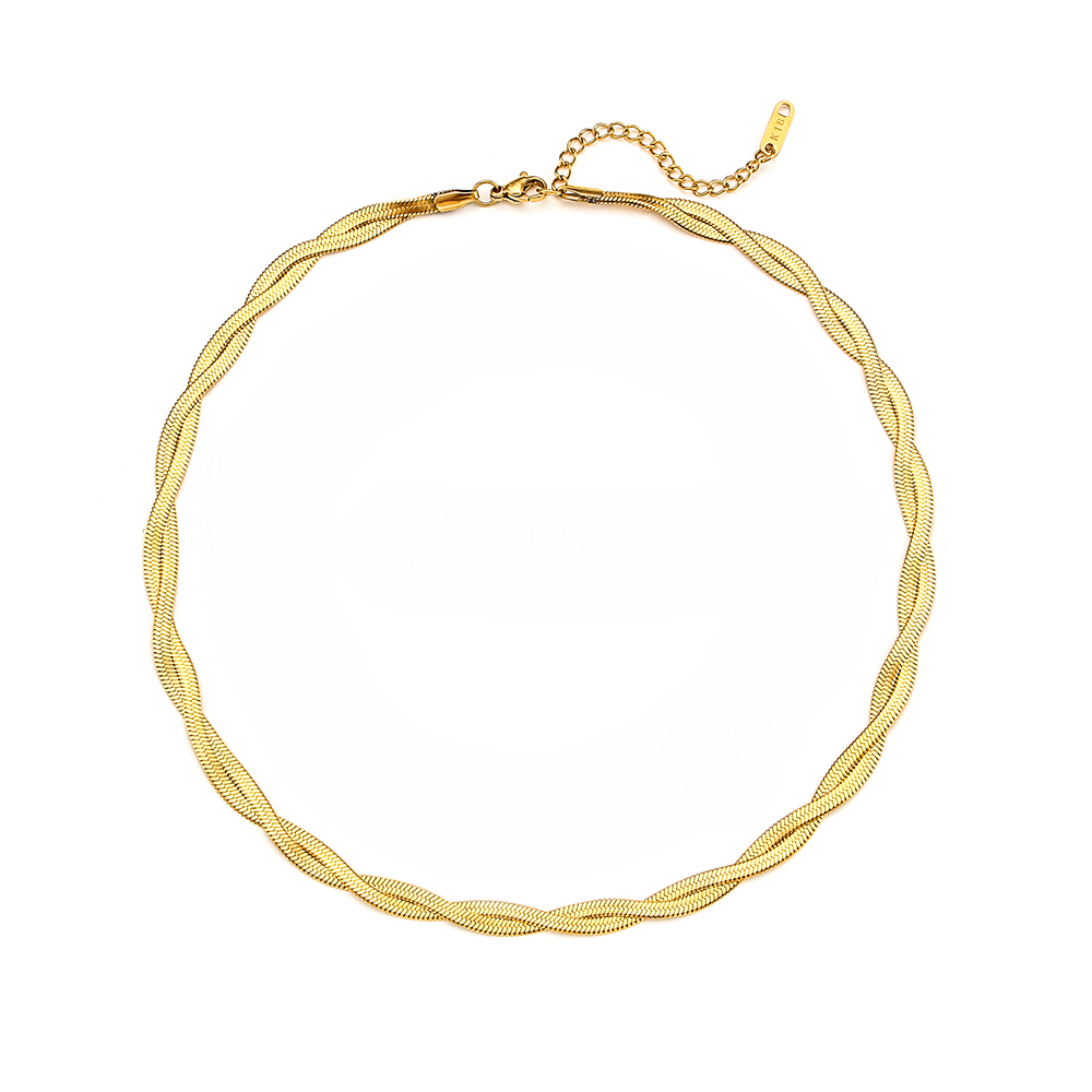 Intertwined Snake Chain Necklace