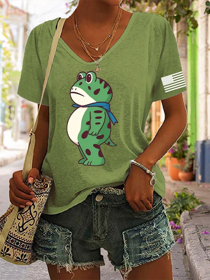 Women's casual Portland Frog T-shirt