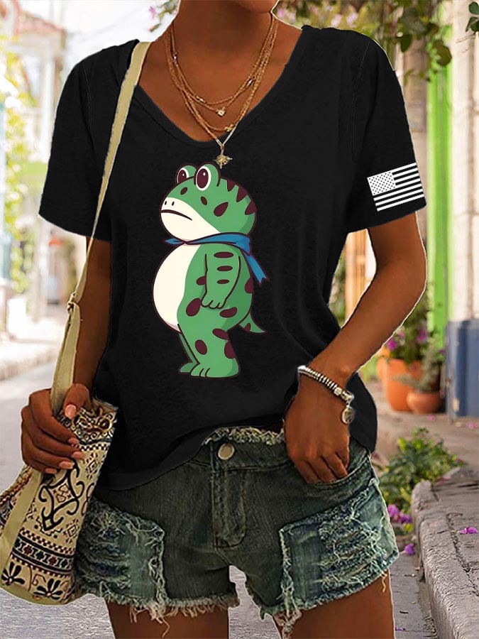 Women's casual Portland Frog T-shirt