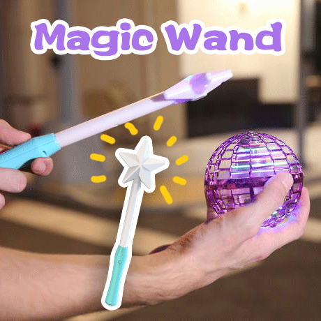 🤶🎁Christmas gift-Magic wand induction luminous whirling flying ball