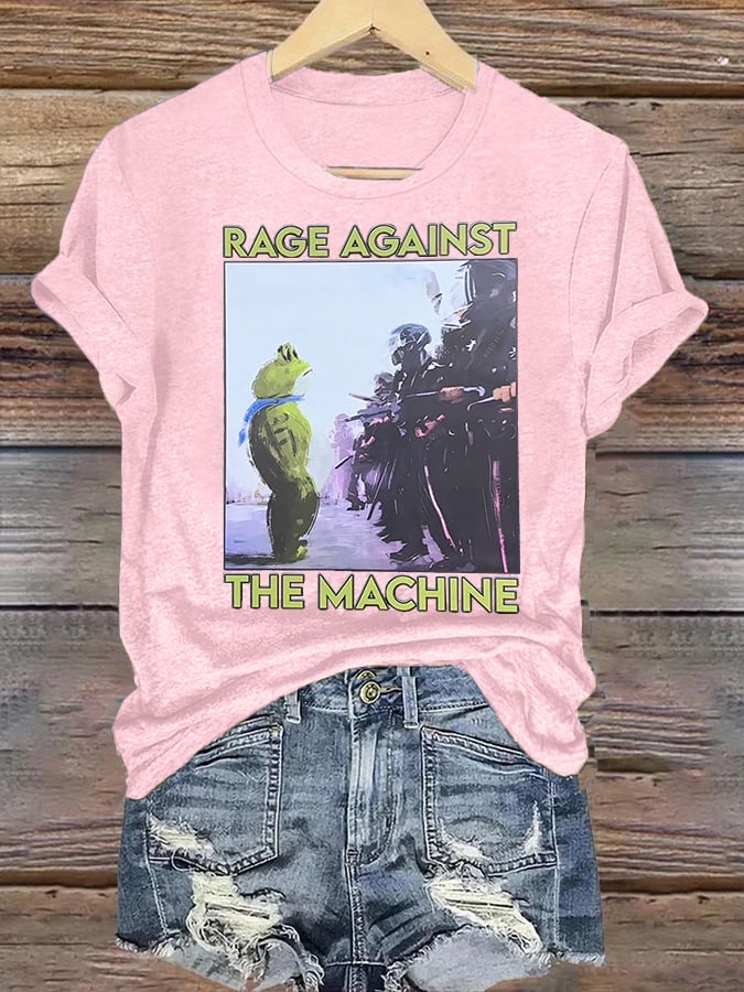 Women's Portland Frog Art Print T-Shirt