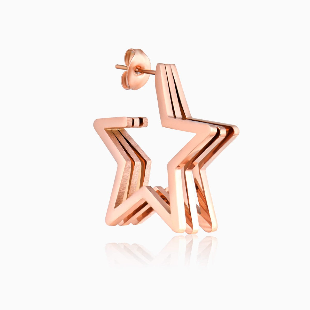 Star Hoops Earrings