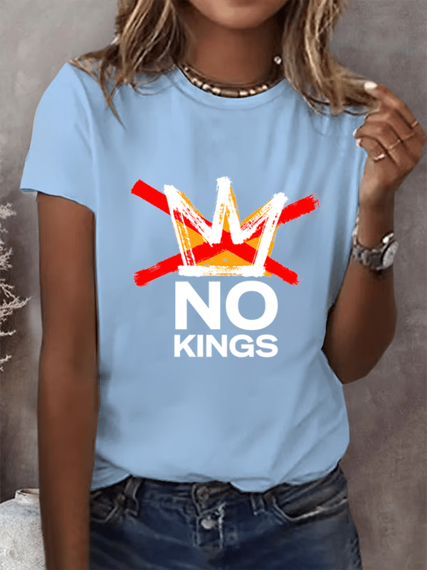 Women's America has No Kings Printed Casual T-Shirt