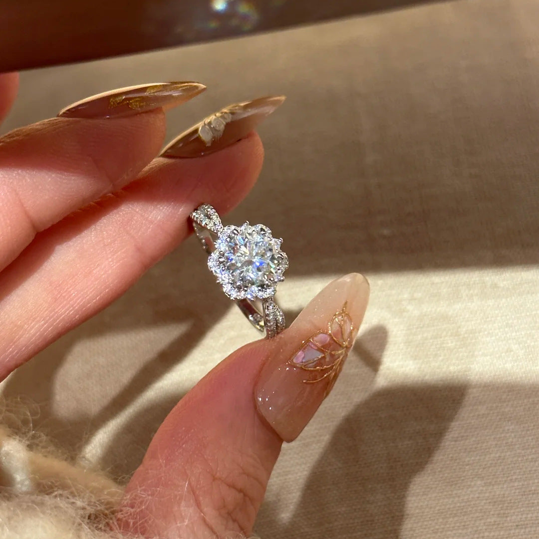 Ultra-Sparkling Full-Diamond Ring – Gaelenor