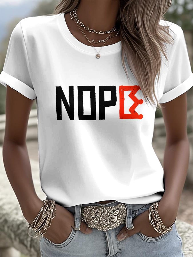 Women's NO KINGS Graphic Print T-Shirt