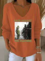 Women's  America has no kings print  Sweatshirt