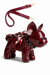 Masterful Craftsmanship French Bulldog Leather Bag