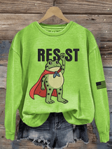 Women's FDT Printed Crew Neck Sweatshirt