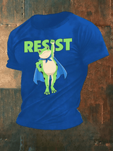 Men's  Portland Frog Art Print Casual T-Shirt