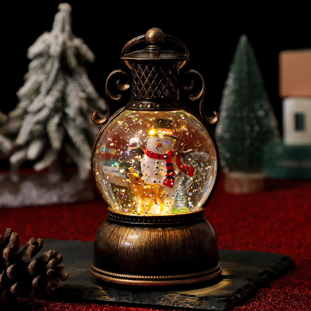 Christmas Snowflake Music Handheld Lantern