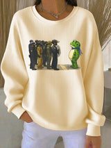 Women's FDT Print Round Neck Sweatshirt