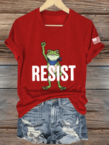 Women's FDT Print V-Neck T-Shirt