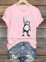 Women's  Portland Frog Resist  Printed Casual T-Shirt