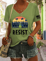 Women's FDT Print V-Neck T-Shirt
