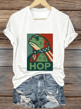 Women's FDT Print V-Neck T-Shirt