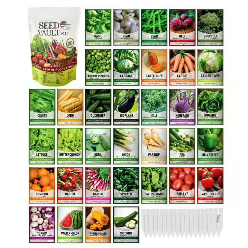🔥Vegetable Seed Vault Kit - 35 Varieties