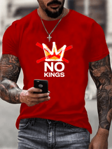 Men's No Kings in America print T-Shirt
