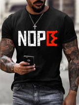 Men's No KINGS Retro Graphic Print T-Shirt