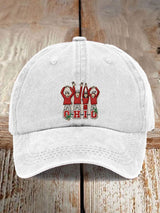 Men'S And Women'S Casual Football Print Hats
