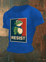 Men's  Portland Frog Art resist Print Casual T-Shirt