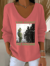 Women's  America has no kings print  Sweatshirt