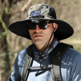 🔥Last Day Sale 49% -Wide Brim Solar Fan Outdoor Fishing Hat-Solar & USB Charging
