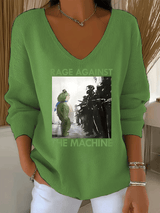 Women's  America has no kings print  Sweatshirt
