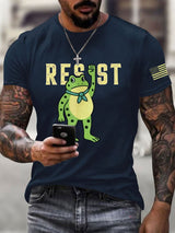 Men's FDT Portland Frog Protest Rage Against The Machine Print T-Shirt
