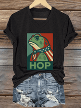 Women's FDT Print V-Neck T-Shirt