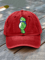 Unisex Washed Cotton FDT Print Hat