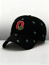 Men's and women's casual rugby print hats