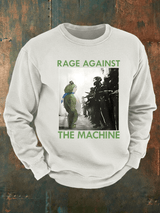 Men's Frog Resistance Print Casual Sweatshirt