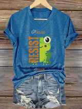 Women's Retro Portland Frog Protest Print T-Shirt