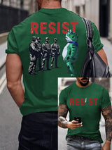 Men's Fdt print short-sleeved T-shirt