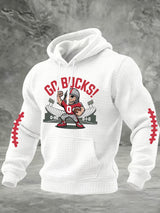 Men's Casual Rugby Print Sweatshirt
