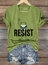 Women's FDT Print V-Neck T-Shirt