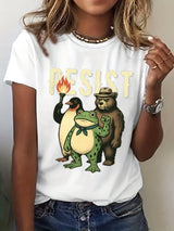 Women's FDT Print Crew Neck T-Shirt