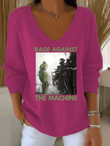 Women's  America has no kings print  Sweatshirt