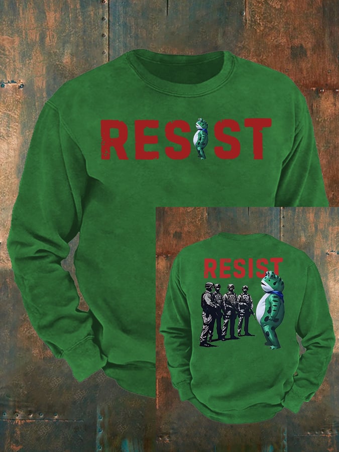 Men's  Portland Frog Resist  print  Casual Sweatshirt