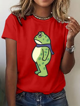 Women's FDT Printed Round Neck T-Shirt