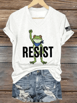 Women's FDT Print V-Neck T-Shirt