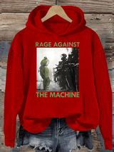 Women's Frog Resistance Print Casual Hoodie