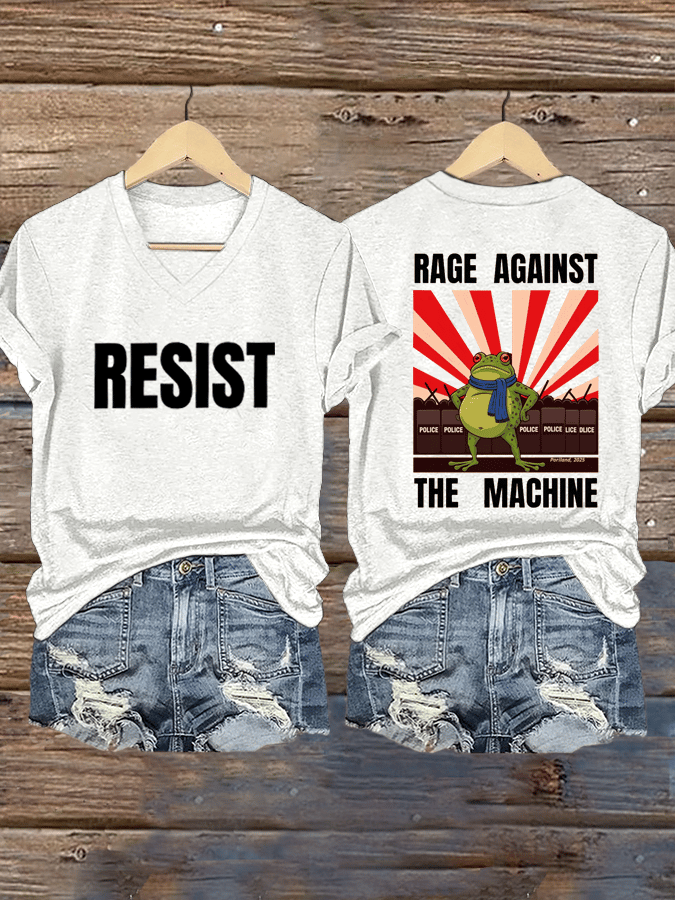 Women's FDT Print V-Neck T-Shirt