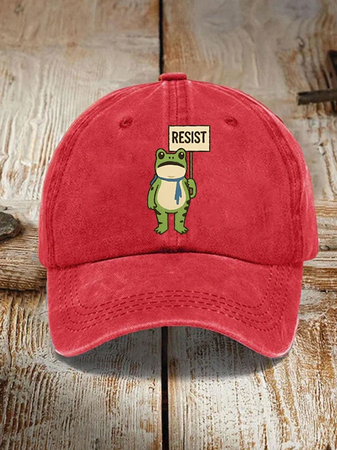 Unisex Portland Frog print hat