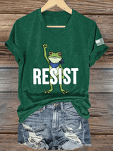 Women's FDT Print V-Neck T-Shirt