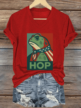 Women's FDT Print V-Neck T-Shirt
